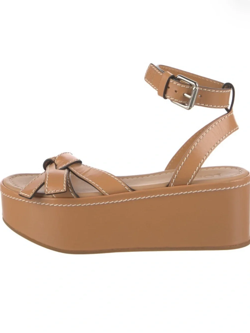 Loewe Leather Sandals Women's Size: 7 | IT 37